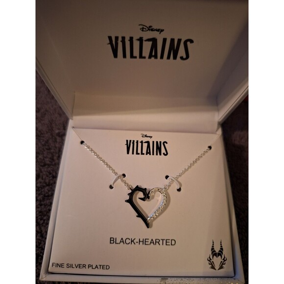 Disney Maleficent Villains Heart and Thorns Necklace - Picture 1 of 10